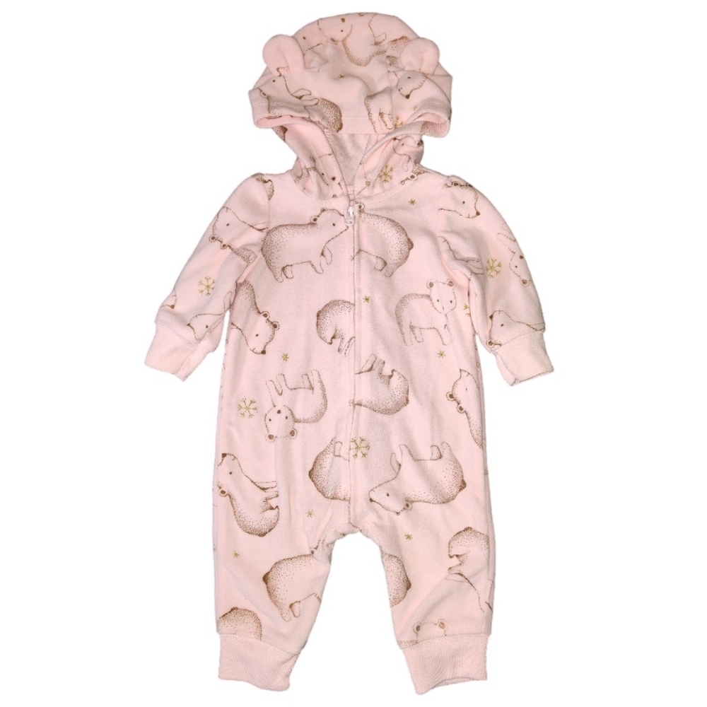 Child of mine hooded long sleeve pajama size 0-3 Months